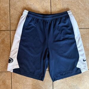 Nike Penn State Nittany Lions Men’s Shorts Size Large Blue with Pockets